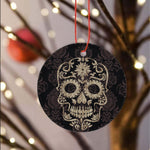 Sugar Skull Ornament Cool Desert Camo Dia de Los Muertos Sugar Skull Camouflage Happy Halloween Ornament Gift - Scotstee Shop