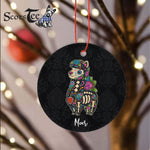 Sugar Skull Ornament Personalized Ornaments Llama Sugar Skull Mexico Alpaca Calavera Dia De Los Muertos Gift - Scotstee Shop