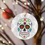 Sugar Skull Ornament Day of Dead and the Sugar Skull Happy Halloween Ornament Gift Halloween Tree Decorations - Scotstee Shop