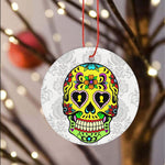 Sugar Skull Ornament Day of Dead Sugar Skull Infant Happy Halloween Ornament Gift Halloween Tree Decorations Halloween Gift - Scotstee Shop