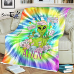 Scotstee Shop - Scotstee Shop Blanket Alien Dreams Rainbow Hippie Fleece Blanket