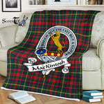 Scotstee Shop - Scotstee Shop Tartan Plaid Fleece Blankets MacKintosh Hunting Modern Clan Badge Tartan Fleece Blanket Scottish