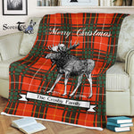Scotstee Shop - Scotstee Shop Tartan Plaid Fleece Blankets With Moose Clan Crosby Tartan Plaid Christmas Blanket