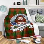 Scotstee Shop Tartan Plaid Blanket Menzies Green Modern Clan Badge Scottish Tartan Plaid Sherpa Blanket, Tartan Blanket, Plaid Blanket, Scottish Blanket, Gift Christmas Blanket, Christmas Blanket, Mother Day Gift, Father Day Gift