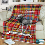 Scotstee Shop - Scotstee Shop Tartan Plaid Fleece Blankets With Moose Clan Drummond Of Strathallan Tartan Plaid Christmas Blanket