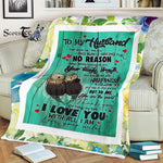 Scotstee Shop - Personalized Gift Letter To My Husband Home Decor Gift For Man Couple Love Fleece Blanket