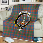 Scotstee Shop - Scotstee Shop Tartan Plaid Fleece Blankets MacIntyre Ancient Clan Crest Badge Tartan Fleece Blanket Scottish