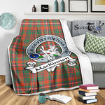 Scotstee Shop Tartan Plaid Blanket MacKinnon Ancient Clan Badge Scottish Tartan Plaid Sherpa Blanket, Tartan Blanket, Plaid Blanket, Scottish Blanket, Gift Christmas Blanket, Christmas Blanket, Mother Day Gift, Father Day Gift