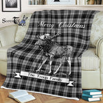 Scotstee Shop - Scotstee Shop Tartan Plaid Fleece Blankets With Moose Clan Troup Tartan Plaid Christmas Blanket