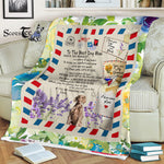 Scotstee Shop - Personalized Gift Letter To My Dog Mom Love Gift Love You Forever Fleece Blanket