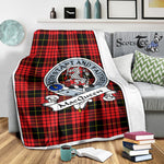 Scotstee Shop Tartan Plaid Blanket MacQueen Clan Badge Scottish Tartan Plaid Sherpa Blanket, Tartan Blanket, Plaid Blanket, Scottish Blanket, Gift Christmas Blanket, Christmas Blanket, Mother Day Gift, Father Day Gift