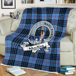 Scotstee Shop - Scotstee Shop Tartan Plaid Fleece Blankets MacKay Clan Badge Tartan Fleece Blanket Scottish