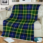 Scotstee Shop - Scotstee Shop Tartan Plaid Fleece Blankets MacKellar Clan Tartan Plaid Fleece Blanket Scottish