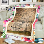 Scotstee Shop - Personalized Gift Letter To Husband I Love You The Most And Forever Fleece Blanket
