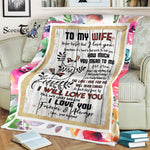 Scotstee Shop - Personalized Gift For Wife To My Wife Lovely Letter Present Fleece Blanket