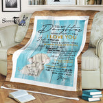 Scotstee Shop - Fleece Blanket - Adorable Letter To My Daughter Lovely Gift Fleece Blanket