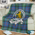 Scotstee Shop - Scotstee Shop Tartan Plaid Fleece Blankets Macpherson Clan Badge Tartan Fleece Blanket Scottish