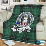 Scotstee Shop - Scotstee Shop Tartan Plaid Fleece Blankets MacLean Hunting Ancient Clan Badge Tartan Fleece Blanket Scottish