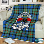 Scotstee Shop - Scotstee Shop Tartan Plaid Fleece Blankets MacLeod Of Harris Ancient Clan Badge Tartan Fleece Blanket Scottish