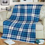 Scotstee Shop - Scotstee Shop Tartan Plaid Fleece Blankets Muirhead Blue Clan Tartan Plaid Fleece Blanket Scottish