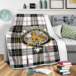 Scotstee Shop Tartan Plaid Blanket MacPherson Clan Crest Badge Scottish Tartan Plaid Sherpa Blanket