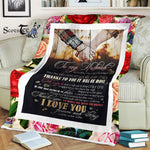 Scotstee Shop - Personalized Gift Letter Love Quote To My Husband Gift Letter For Him Couple Lover Gift Fleece Blanket