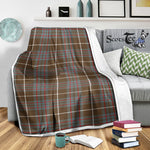 Scotstee Shop Tartan Plaid Blanket MacIntyre Hunting Weathered Scottish Tartan Plaid Sherpa Blanket