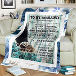 Scotstee Shop - Personalized Gift Letter To My Husband Letter Lovely Gift For Husband Fleece Blanket