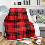 Scotstee Shop Tartan Plaid Blanket Munro Scottish Tartan Plaid Sherpa Blanket
