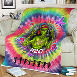 Scotstee Shop - Scotstee Shop Blanket Alien Gangsta Rapper Space UFO Rainbow Hippie Fleece Blanket