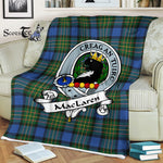 Scotstee Shop - Scotstee Shop Tartan Plaid Blankets MacLaren Ancient Clan Badge Tartan Fleece Blanket Scottish