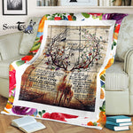 Scotstee Shop - Personalized To my husband design Letter to husband Fleece Blanket