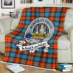 Scotstee Shop - Scotstee Shop Tartan Plaid Fleece Blankets MacLachlan Ancient Clan Badge Tartan Fleece Blanket Scottish
