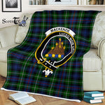 Scotstee Shop - Scotstee Shop Tartan Plaid Fleece Blankets MacKenzie Modern Clan Crest Badge Tartan Fleece Blanket Scottish