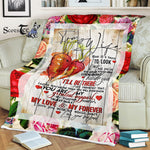 Scotstee Shop - Personalized Gift Letter Love Quote To My Wife Holiday Gift Letter To My Wife Family Gift Fleece Blanket