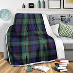 Scotstee Shop Tartan Plaid Blanket MacKenzie Modern Blue Scottish Tartan Plaid Sherpa Blanket