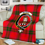 Scotstee Shop - Scotstee Shop Tartan Plaid Fleece Blankets MacNab Clan Crest Badge Tartan Fleece Blanket Scottish