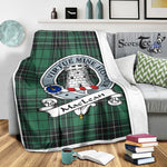 Scotstee Shop Tartan Plaid Blanket MacLean Hunting Ancient Clan Badge Scottish Tartan Plaid Sherpa Blanket, Tartan Blanket, Plaid Blanket, Scottish Blanket, Gift Christmas Blanket, Christmas Blanket, Mother Day Gift, Father Day Gift