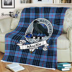Scotstee Shop - Scotstee Shop Tartan Plaid Fleece Blankets MacKie Ancient Clan Badge Tartan Fleece Blanket Scottish