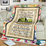 Scotstee Shop - Fleece Blanket - Fathers Day Gift Love A Girl More than Her Dad Fleece Blanket