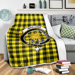 Scotstee Shop Tartan Plaid Blanket MacLeod Of Lewis Modern Clan Crest Badge Scottish Tartan Plaid Sherpa Blanket