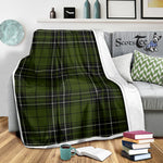 Scotstee Shop Tartan Plaid Blanket MacLean Hunting Scottish Tartan Plaid Sherpa Blanket