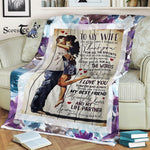 Scotstee Shop - Personalized Gift Letter To My Wife Present Love Quotes I love My Wife So Much Family Gifts Fleece Blanket