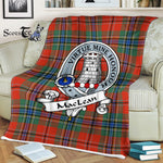 Scotstee Shop - Scotstee Shop Tartan Plaid Fleece Blankets MacLean Of Duart Ancient Clan Badge Tartan Fleece Blanket Scottish