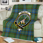 Scotstee Shop - Plaid Blanket MacMillan Hunting Ancient Clan Crest Badge Tartan Blanket Scottish Plaid Throw Blanket