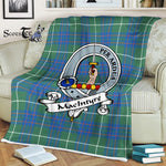 Scotstee Shop - Scotstee Shop Tartan Plaid Fleece Blankets MacIntyre Hunting Ancient Clan Badge Tartan Fleece Blanket Scottish