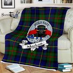Scotstee Shop - Scotstee Shop Tartan Plaid Fleece Blankets MacLeod Of Harris Modern Clan Badge Tartan Fleece Blanket Scottish