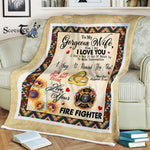 Scotstee Shop - Personalized To My Gorgeous Wife Sunflower Gifts Fleece Blanket
