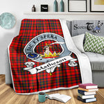 Scotstee Shop Tartan Plaid Blanket Matheson Red Clan Badge Scottish Tartan Plaid Sherpa Blanket, Tartan Blanket, Plaid Blanket, Scottish Blanket, Gift Christmas Blanket, Christmas Blanket, Mother Day Gift, Father Day Gift