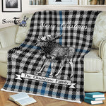 Scotstee Shop - Scotstee Shop Tartan Plaid Fleece Blankets With Moose Clan Gladstone Tartan Plaid Christmas Blanket
